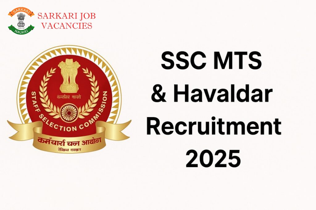📌 SSC MTS & Havaldar Recruitment 2025 – Apply Online for 10th Pass Sarkari Job